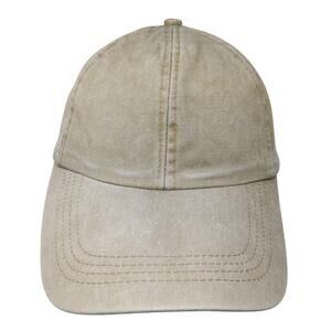 Jhats Strapback Hat Brown One Size Solid Adjustable Blank Vent Holes